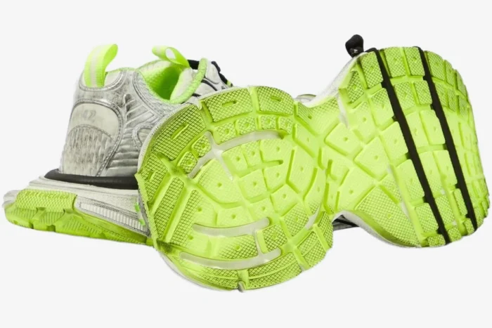 Balenciaga 3XL Sneaker 'Grey Black Green' Distressed Edition - Image 7