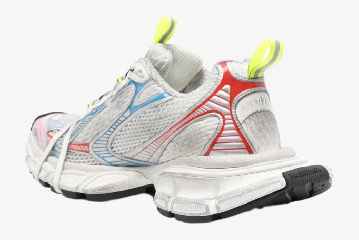 Balenciaga 3XL White MultiColor Distressed Sneaker - Image 4