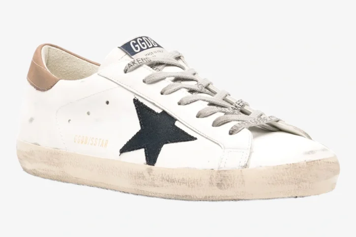 Golden Goose Super-Star Handcrafted Distressed Leather Sneaker - Image 2