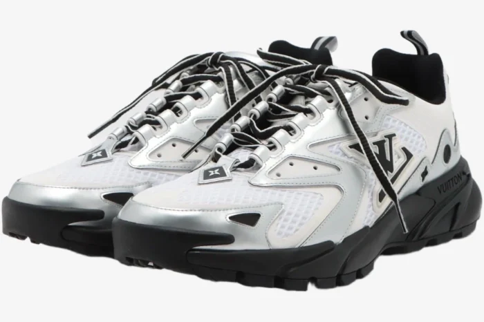 Louis Vuitton Runner Tatic Silver Metallic Sneaker - Image 2