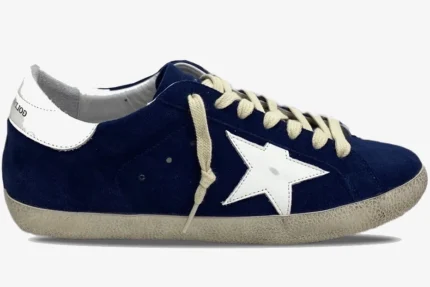 Golden Goose Superstar Blue Star White Suede