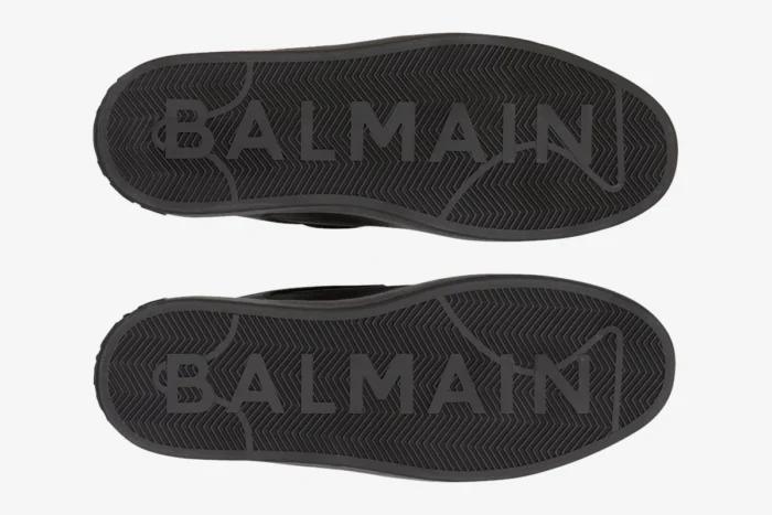 Balmain B-Court Flip Low-Top Black Gold - Image 4