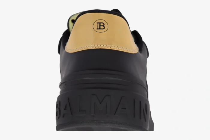 Balmain B-Court Flip Low-Top Black Gold - Image 3