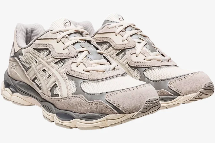 ASICS Gel NYC Cream Oyster Grey - Image 4