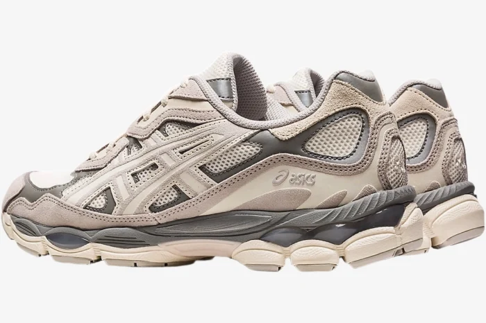 ASICS Gel NYC Cream Oyster Grey - Image 5