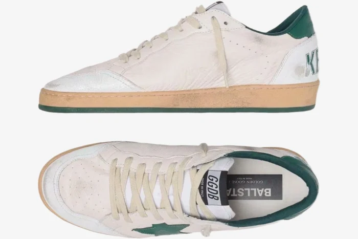 Golden Goose Ball Star White Green - Image 3