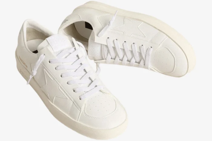 Golden Goose Bio-Based Stardan Sneakers in White - Image 3