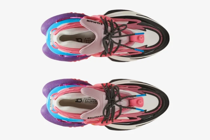 Balmain Unicorn Low Top Neoprene & Leather Multicolor - Image 7