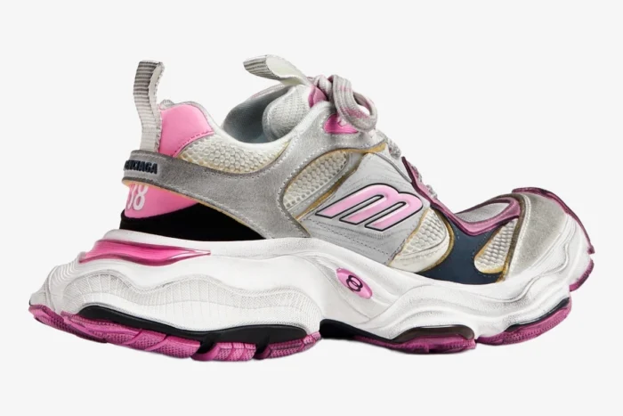 Balenciaga Cargo Sneakers Pink Distressed Edition - Image 7