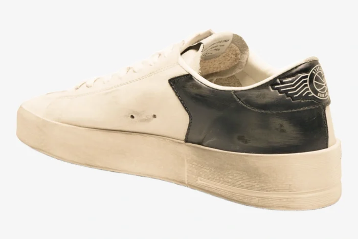 Golden Goose Stardan White Leather and Mesh Distressed - Image 5