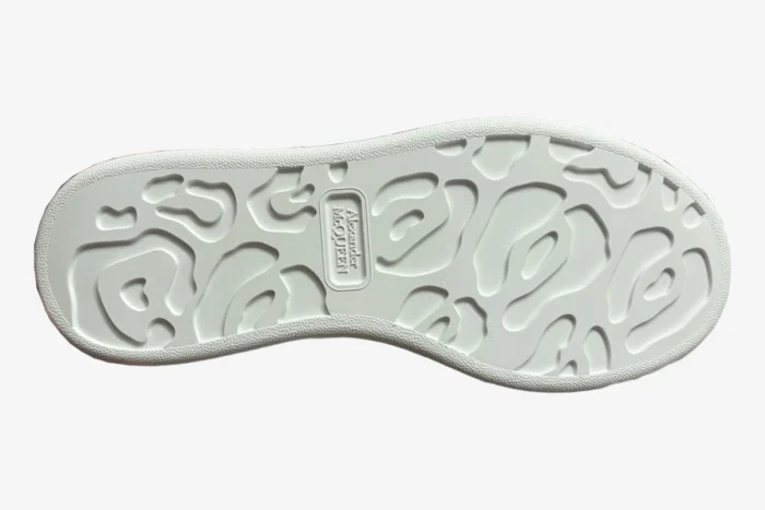 Alexander McQueen Oversized Sneaker in White/Blue Grey - Image 5