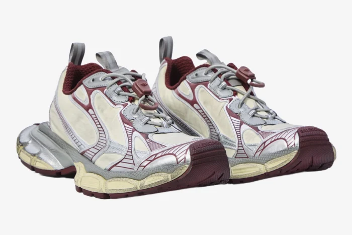Balenciaga 3XL Sneaker Beige Red Grey - Image 2