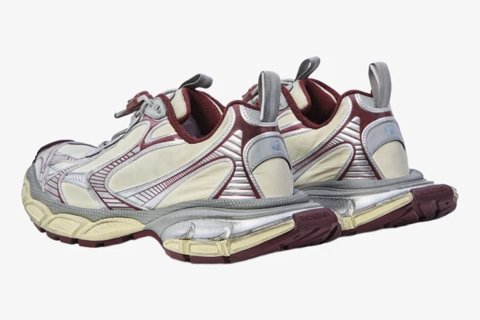 Balenciaga 3XL Sneaker Beige Red Grey - Image 3