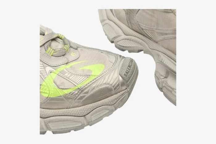 Balenciaga 3XL Ripstop Sneaker Taupe Fluo Yellow - Image 10