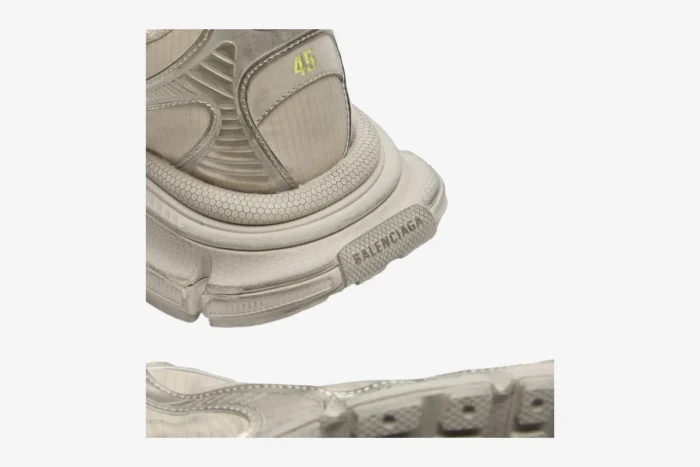 Balenciaga 3XL Ripstop Sneaker Taupe Fluo Yellow - Image 11