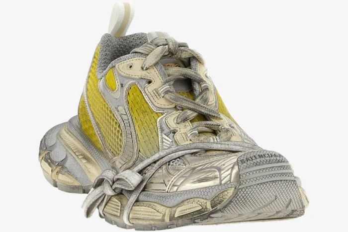 Balenciaga 3XL Worn-Out Sneakers - Yellow/Off White - Image 3