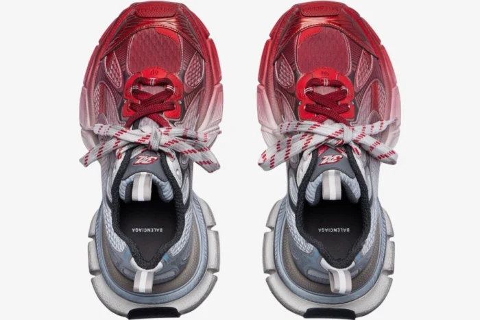 Balenciaga 3XL Toe Spray White Blue Grey Red - Image 6