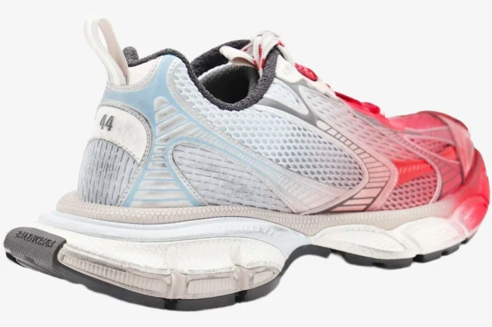 Balenciaga 3XL Toe Spray White Blue Grey Red - Image 9