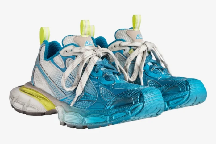 Balenciaga 3XL Toe Spray White / Blue Special Edition - Image 2