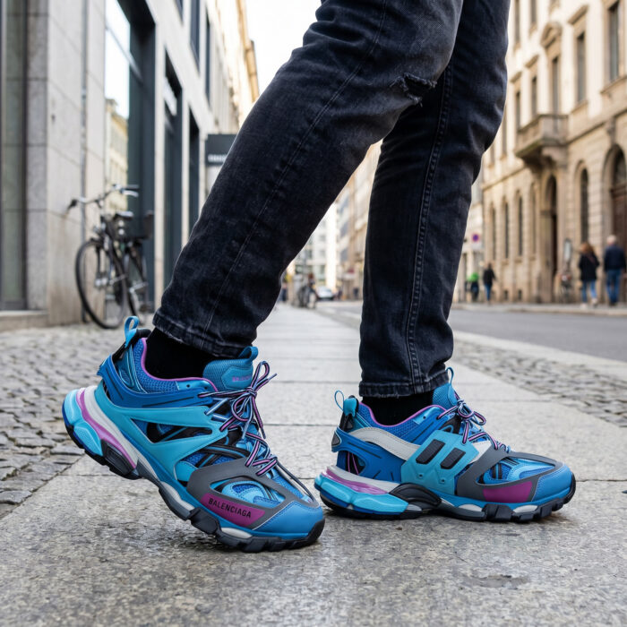 Balenciaga Track Trainer 'Light Blue Pink' Sneaker [Lifestyle AI]