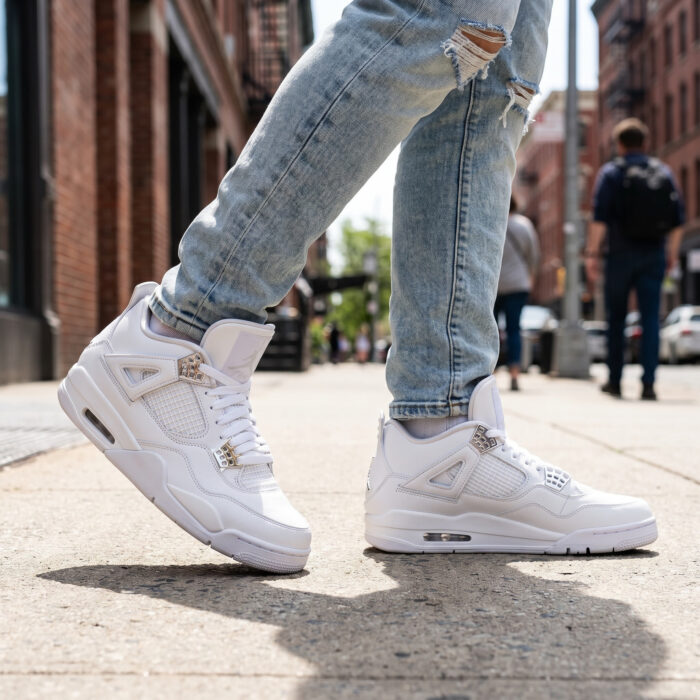 Air Jordan 4 Retro Pure Money White Silver [Lifestyle AI]