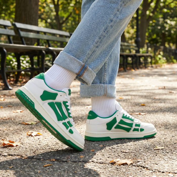Amiri Skel Top Low White Green Skeleton Sneaker [Lifestyle AI]