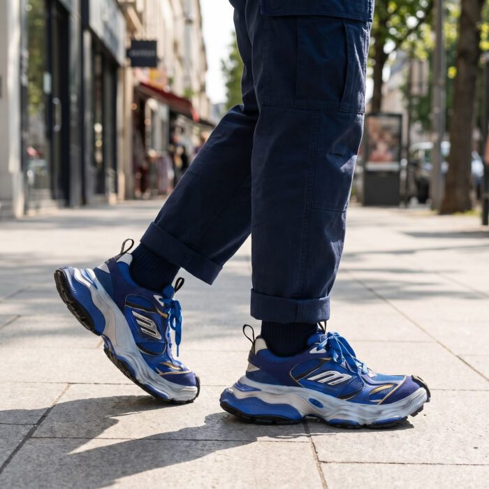 Balenciaga Cargo Sneaker Dark Blue Distressed [Lifestyle AI]