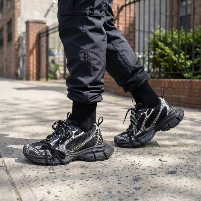 Balenciaga 3XL Black Distressed Mesh Sneaker [Lifestyle AI]