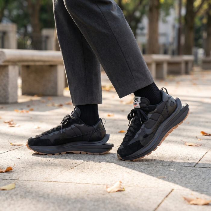 Nike VaporWaffle x Sacai Black and Gum [Lifestyle AI]