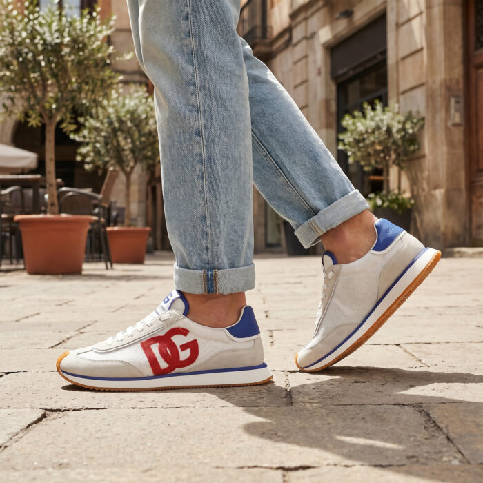 Dolce & Gabbana Cushion Sneaker White Blue Red Orange [Lifestyle AI]