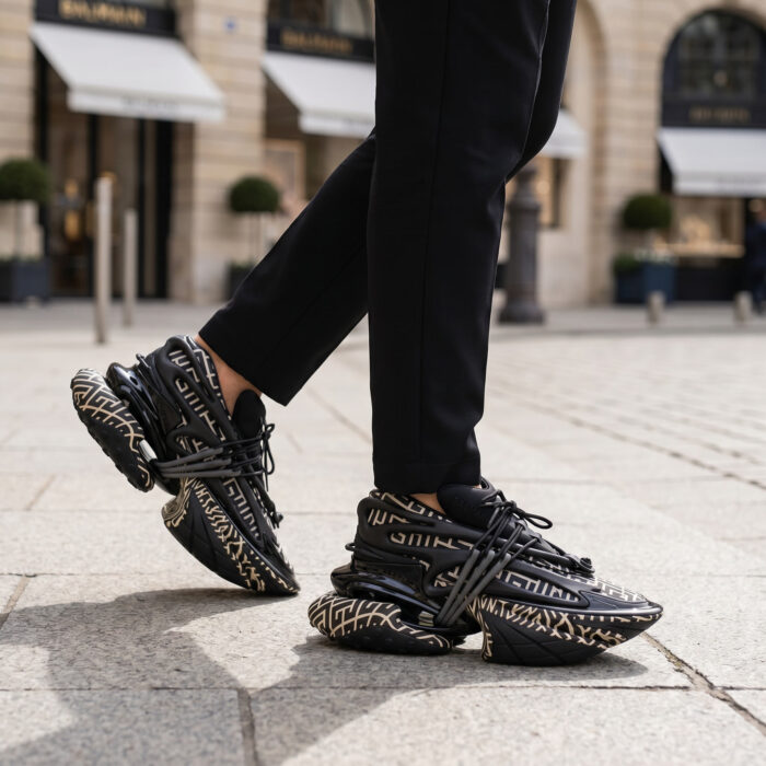 Balmain Unicorn Low 'Ivory Black Monogram' [Lifestyle AI]