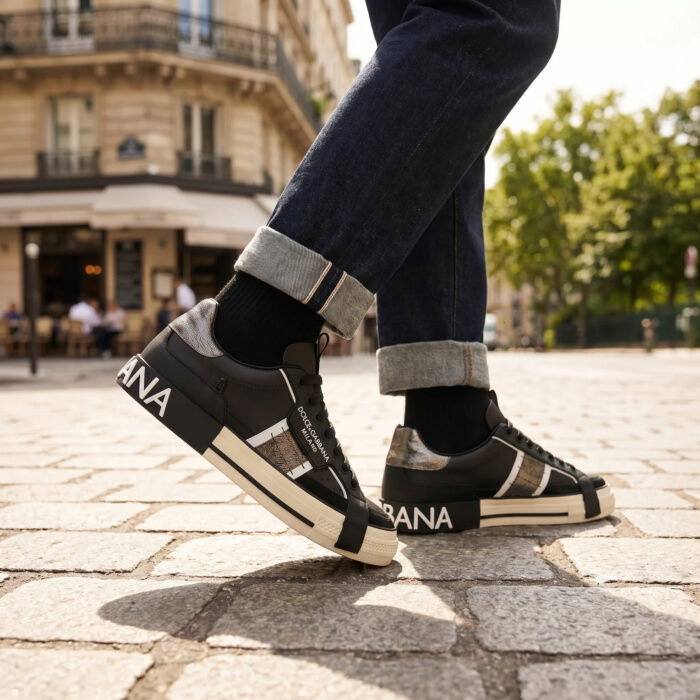 Dolce & Gabbana 2.Zero Low Top Sneaker - Black/White/Silver [Lifestyle AI]