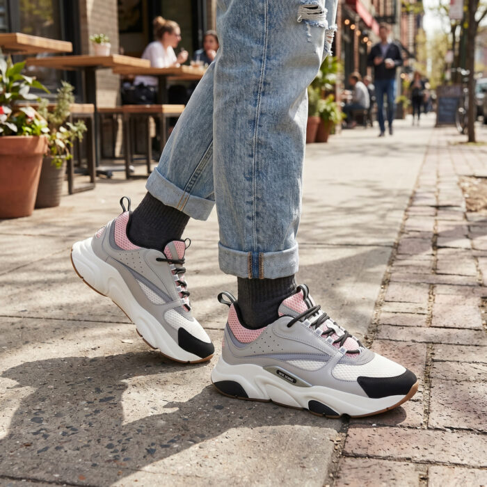 Dior B22 'Pale Pink Grey' Luxury Sneakers [Lifestyle AI]