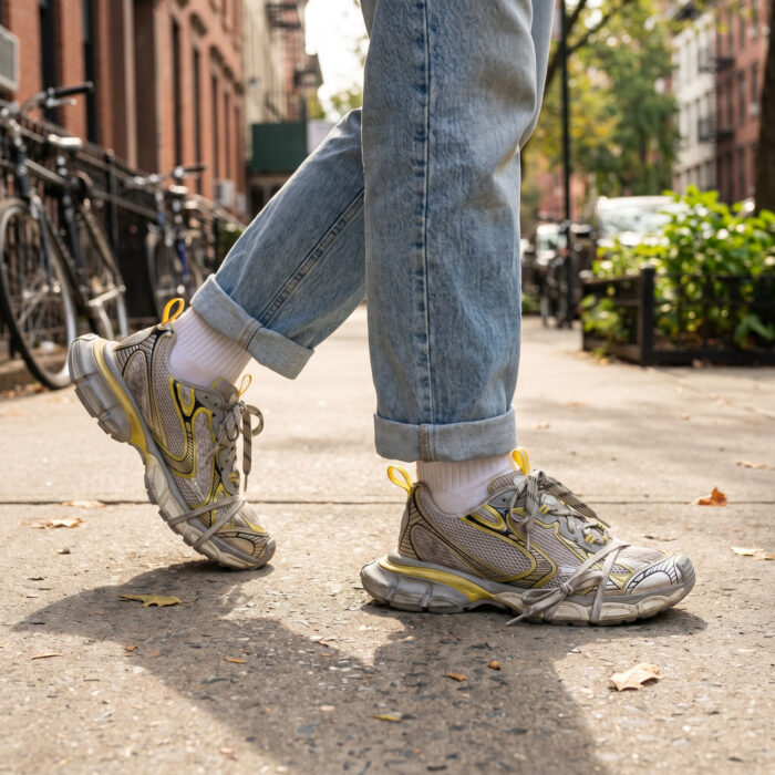 Balenciaga 3XL Worn-Out Sneakers - Yellow/Off White [Lifestyle AI]