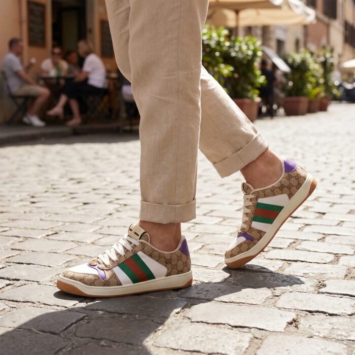 Gucci Screener Beige White Purple [Lifestyle AI]