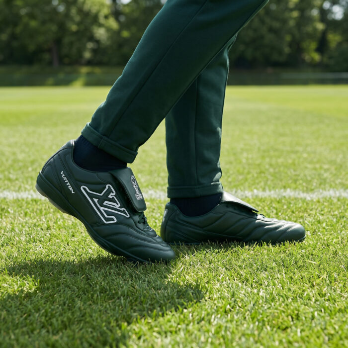 Louis Vuitton Footprint Soccer Shoes Green LV+VERS UNITED Edition [Lifestyle AI]