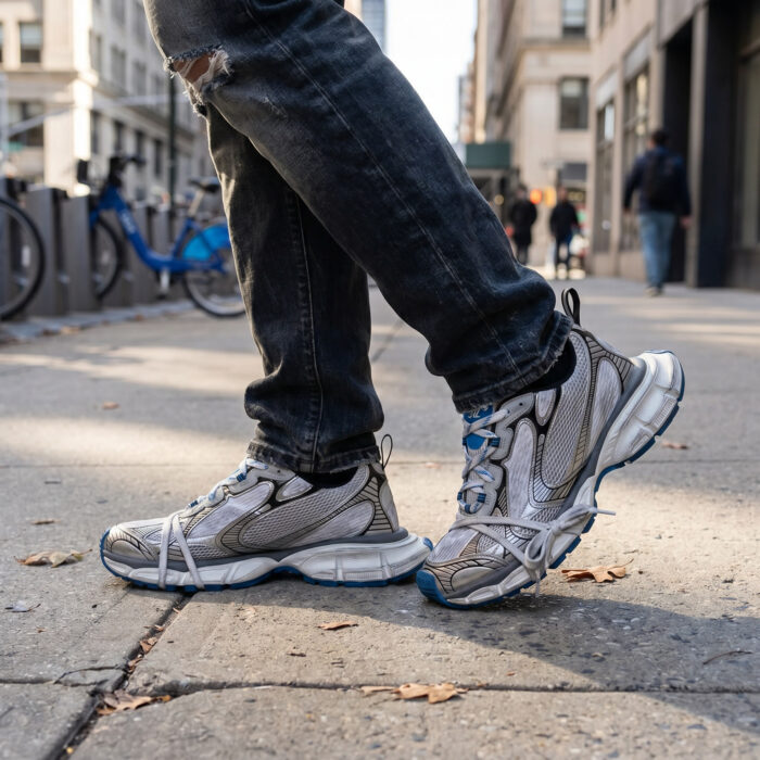 Balenciaga 3XL Sneakers 'Grey White Blue' Distressed Edition [Lifestyle AI]