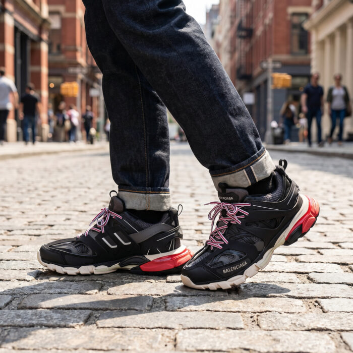 Balenciaga Track Black Grey Red [Lifestyle AI]