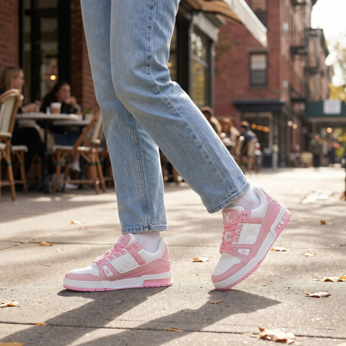 Louis Vuitton LV Trainer Rose Pink Women's Sneaker [Lifestyle AI]