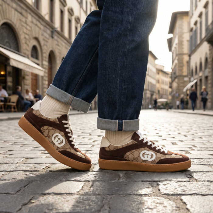 Gucci G75 Interlocking G 'Dark Brown Suede' [Lifestyle AI]