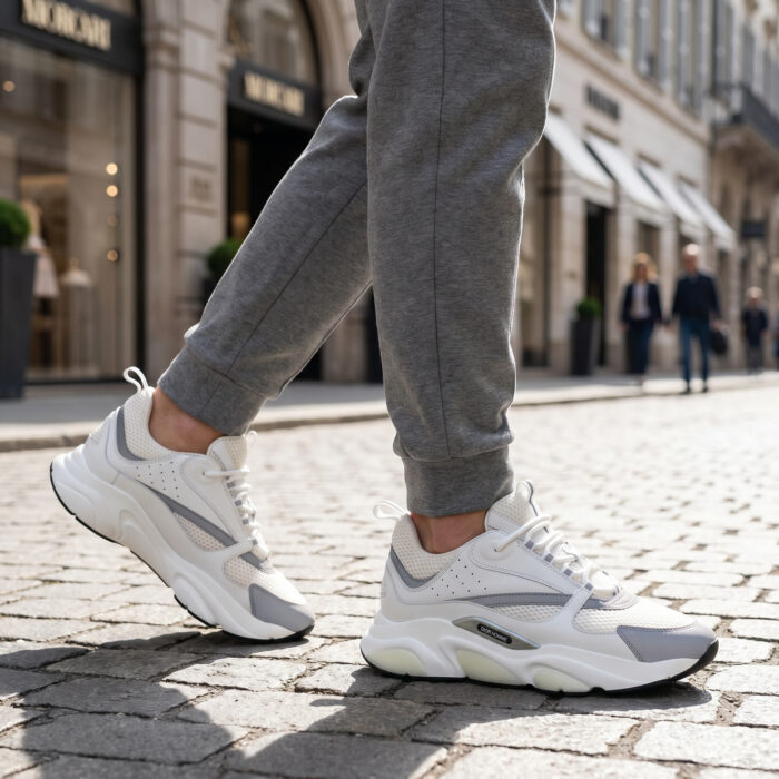 Dior B22 'White Silver' Luxury Technical Sneaker [Lifestyle AI]