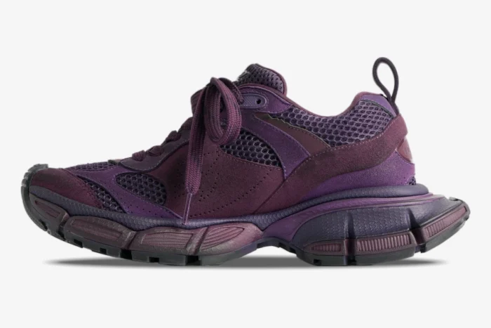 Balenciaga 3XL Sneaker Purple Black Distressed Edition - Image 4
