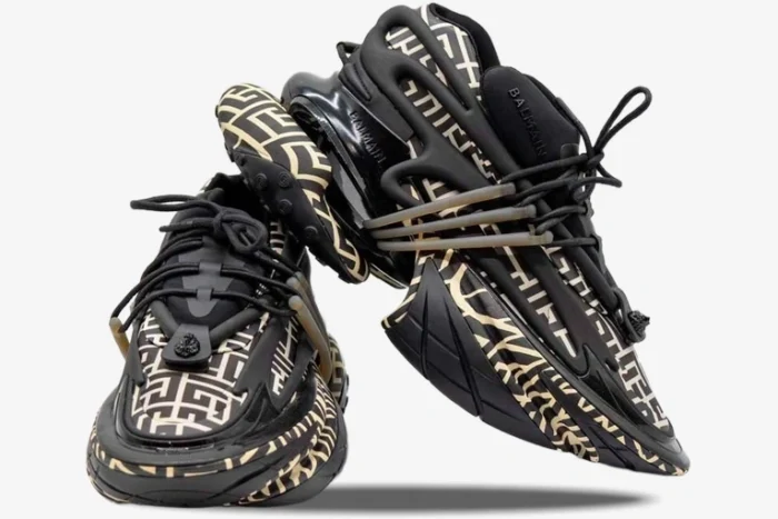 Balmain Unicorn Low 'Ivory Black Monogram' - Image 2