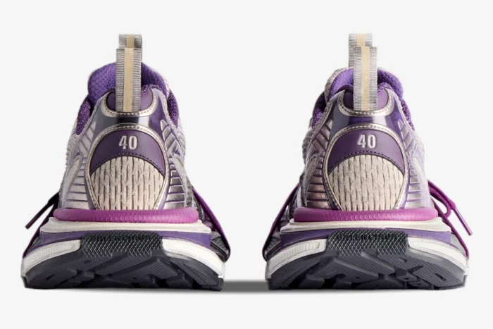 Balenciaga 3xl Purple / White Distressed Sneakers - Image 5