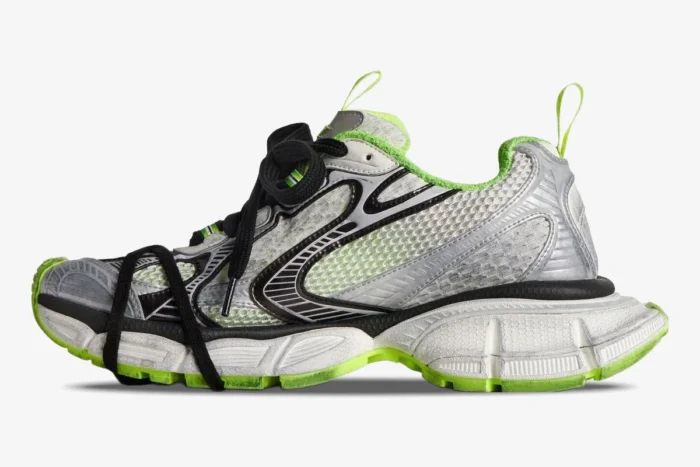 Balenciaga 3XL Sneaker 'Grey Black Green' Distressed Edition - Image 3