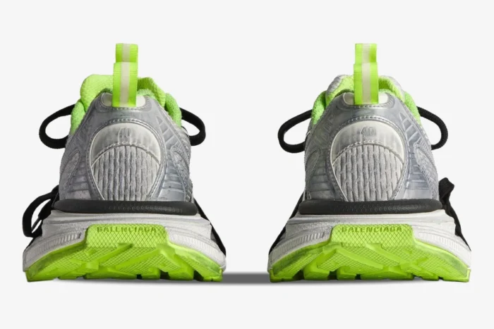 Balenciaga 3XL Sneaker 'Grey Black Green' Distressed Edition - Image 5