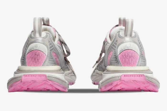 Balenciaga 3xl White / Grey / Pink Distressed Sneakers - Image 5