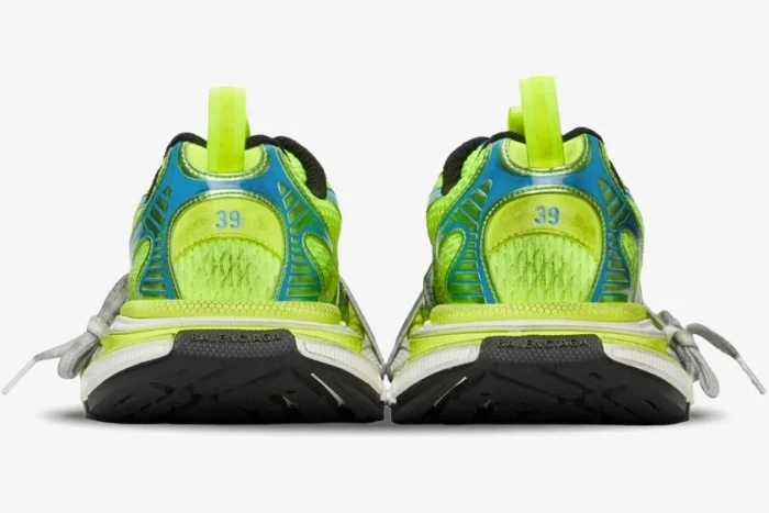 Balenciaga 3XL Sneakers Green Distressed Finish - Image 4