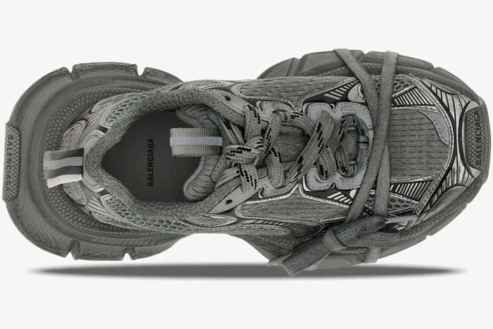 Balenciaga 3XL Sneakers Dark Grey Distressed Edition - Image 3
