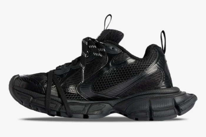 Balenciaga 3XL Sneaker 'Black' Distressed Edition - Image 4